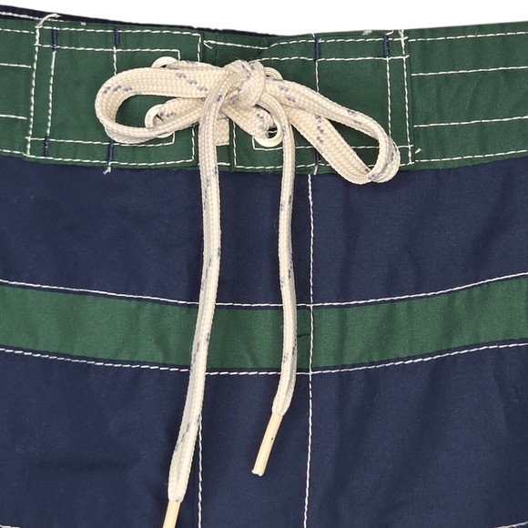 Caribbean Joe Mens Fairway Green Navy Blue Board Swim Trunks Shorts Size XXL - Picture 3 of 9